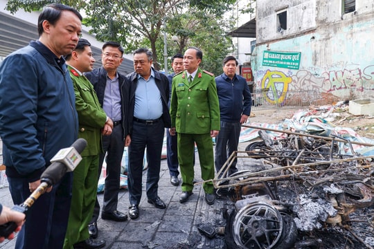 Lãnh đạo Chính phủ, thành phố Hà Nội kiểm tra, chỉ đạo khắc phục hậu quả vụ phóng hỏa tại quận Bắc Từ Liêm