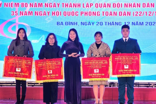 Sôi nổi Ngày hội Văn hóa quân - dân tại quận Ba Đình