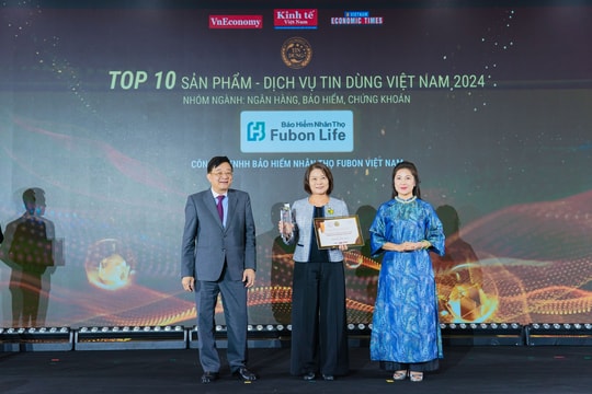 Fubon Life Việt Nam đạt Top 10 Sản phẩm - Dịch vụ tin dùng Việt Nam 2024 nhóm ngành Ngân hàng - Bảo hiểm - Chứng khoán