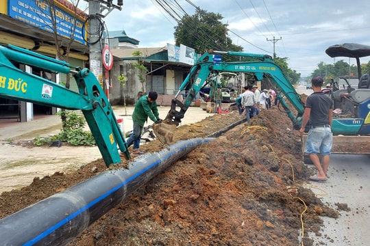 Hà Nội cấm lưu thông qua đường 70 phục vụ thi công dự án nước sạch