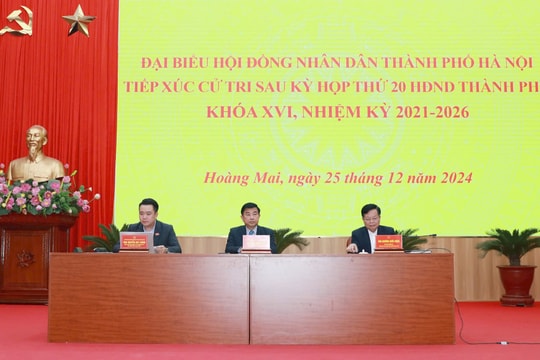 Cử tri Hoàng Mai kiến nghị quan tâm bảo đảm an toàn giao thông và mỹ quan đô thị