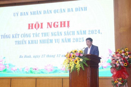 Quận Ba Đình thu ngân sách năm 2024 đạt 6.729 tỷ đồng