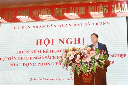 Quận Hai Bà Trưng dự toán thu ngân sách nhà nước năm 2025 hơn 10.447 tỷ đồng