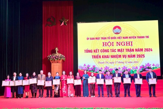 Thanh Trì: 87 tập thể, cá nhân được khen thưởng trong công tác Mặt trận