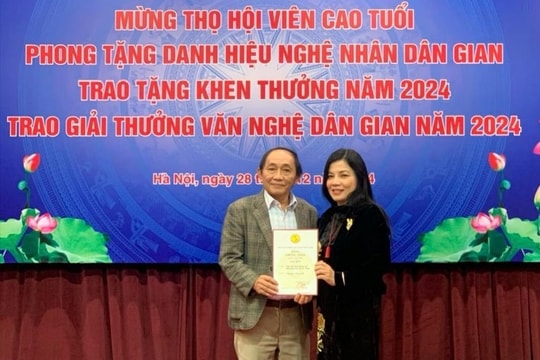 Trao Giải thưởng Văn nghệ dân gian năm 2024 cho 45 công trình xuất sắc