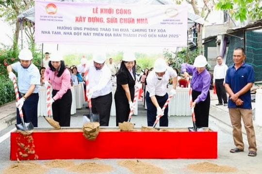 TP Hồ Chí Minh: Khởi công xây dựng, sửa chữa 323 căn nhà cho hộ nghèo