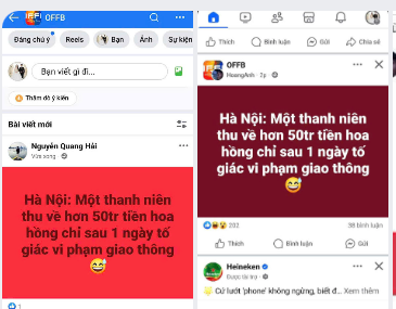 Thông tin một thanh niên thu về 50 triệu đồng sau 1 ngày tố giác vi phạm giao thông là xuyên tạc