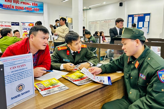 Giải quyết việc làm cho công an, bộ đội xuất ngũ: Chủ động kết nối, hỗ trợ lâu dài