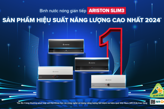 Ariston dẫn đầu thị trường máy nước nóng