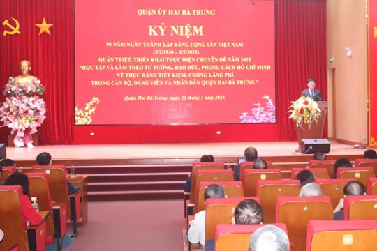 Quận Hai Bà Trưng kỷ niệm 95 năm Ngày thành lập Đảng