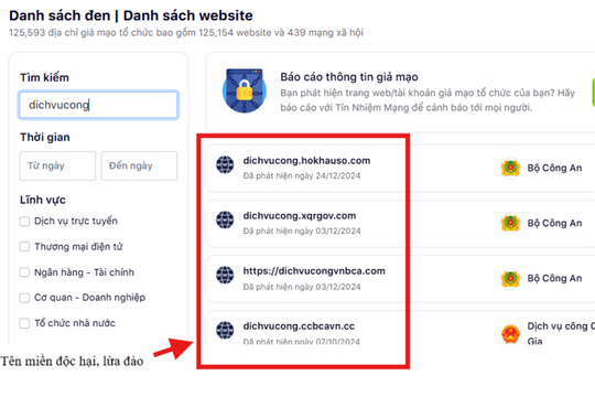 Bộ Công an khuyến cáo ba bước tra cứu website lừa đảo