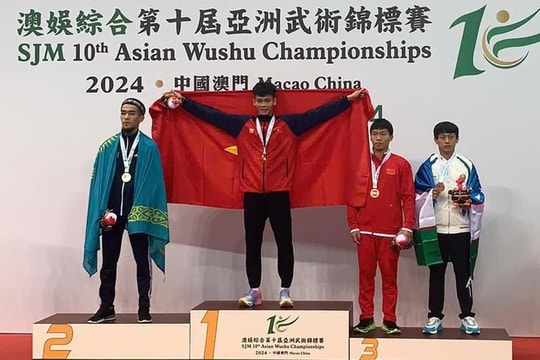 Nhà vô địch wushu châu Á 2024 Hứa Văn Đoàn: Dấu ấn của lò võ ngoại thành