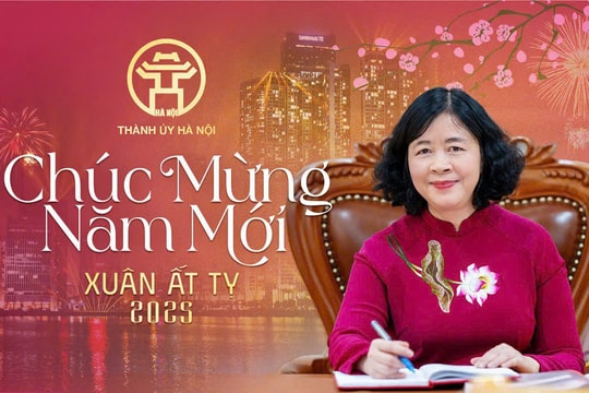 Thư chúc Tết Xuân Ất Tỵ 2025 của Bí thư Thành ủy Hà Nội Bùi Thị Minh Hoài