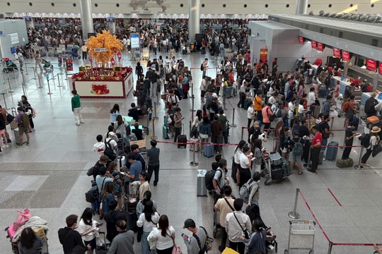 Sân bay Tân Sơn Nhất đón lượng khách cao kỷ lục trong ngày mùng 5 Tết
