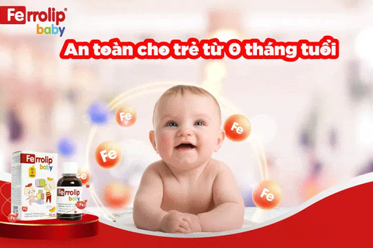 5 lý do khiến các chuyên gia nhi khoa trong nước khuyên dùng sắt Ferrolip Baby