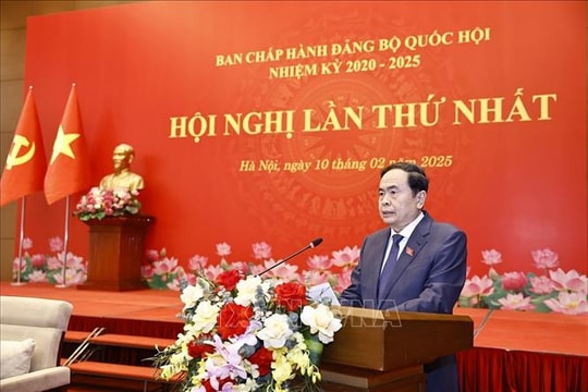 Chủ tịch Quốc hội Trần Thanh Mẫn chủ trì Hội nghị lần thứ nhất Ban Chấp hành Đảng bộ Quốc hội