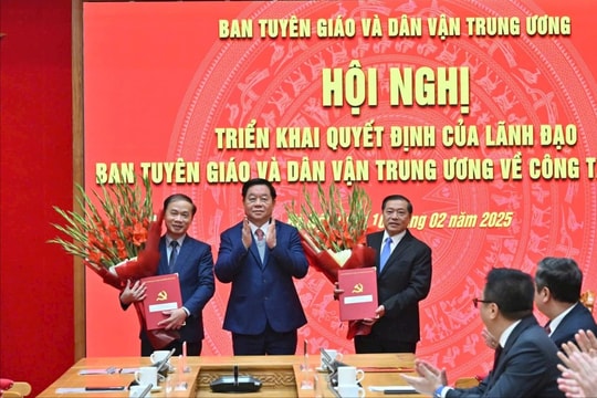 Ban Tuyên giáo và Dân vận Trung ương triển khai các quyết định về công tác cán bộ