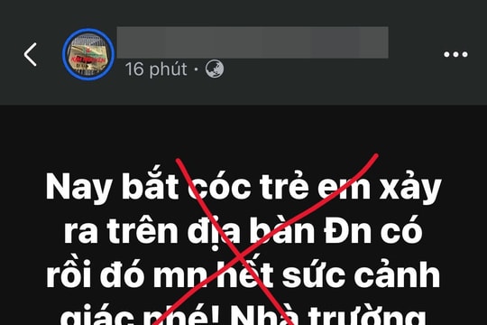 Thông tin “bắt cóc trẻ em” tại Đà Nẵng là sai sự thật