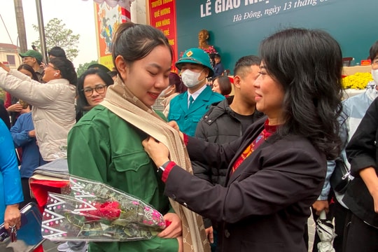 Trang nghiêm, vui tươi Ngày hội tòng quân tại quận Hà Đông