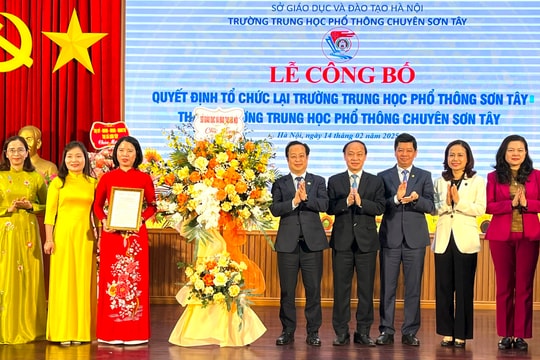 Trường THPT Sơn Tây chính thức trở thành Trường THPT chuyên Sơn Tây