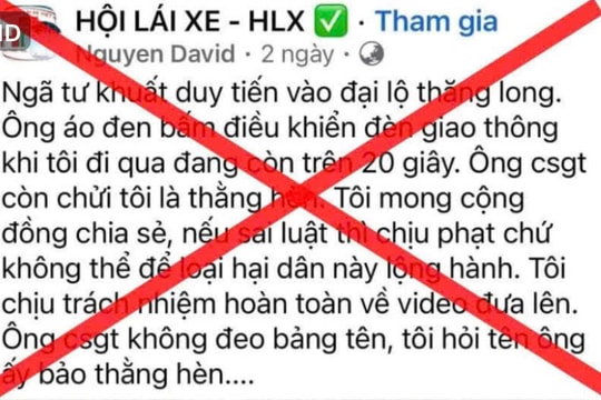 Bác bỏ thông tin “có thể tự ý điều chỉnh tín hiệu giao thông” tại đầu Đại lộ Thăng Long