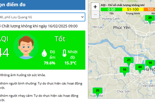 Hà Nội chấm dứt chuỗi những ngày chất lượng không khí bị ô nhiễm