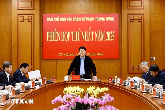 Phiên họp thứ nhất của Ban Chỉ đạo Cải cách tư pháp Trung ương