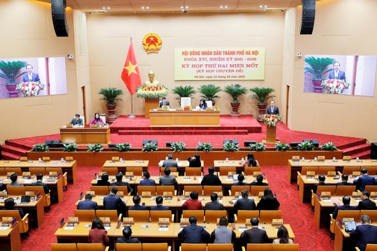 Khai mạc kỳ họp thứ 21 HĐND thành phố Hà Nội khóa XVI