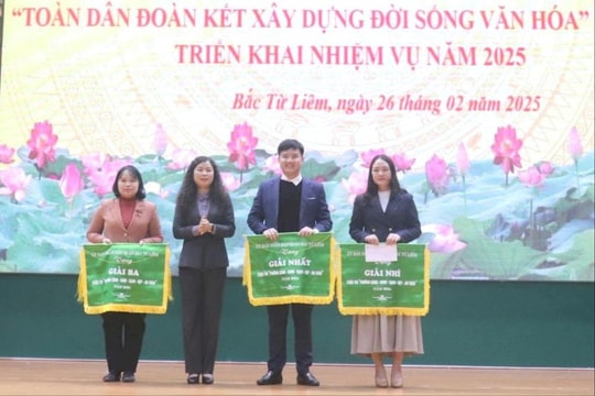 Quận Bắc Từ Liêm: Khen thưởng 68 tập thể, cá nhân phong trào “Toàn dân đoàn kết xây dựng đời sống văn hóa”