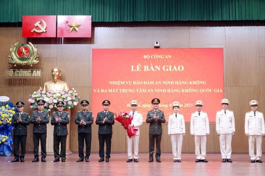 Bộ Công an ra mắt Trung tâm An ninh hàng không quốc gia