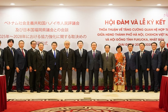 Hà Nội và tỉnh Fukuoka (Nhật Bản) ký kết tăng cường hợp tác giai đoạn mới