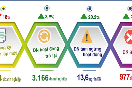 Hà Nội: 3.294 doanh nghiệp thành lập mới trong 2 tháng đầu năm