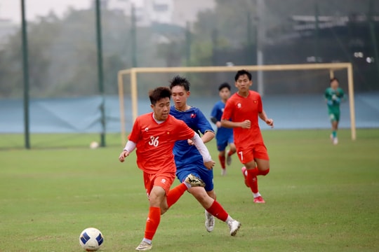 Đội tuyển U17 Việt Nam thắng đậm “quân xanh” U17 PVF trong trận giao hữu