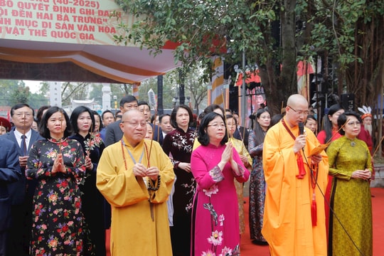 Lễ hội đền Hai Bà Trưng trở thành di sản văn hóa phi vật thể quốc gia