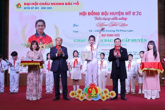 Mỹ Đức tuyên dương 84 em là “Cháu ngoan Bác Hồ” tiêu biểu