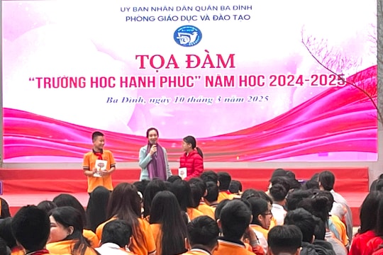 Thầy, trò các trường học quận Ba Đình quyết tâm xây dựng "Trường học hạnh phúc"