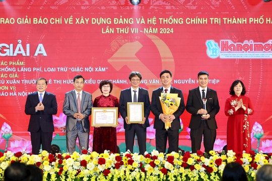 Báo Hànộimới đoạt giải A Giải Báo chí về xây dựng Đảng và hệ thống chính trị thành phố Hà Nội lần thứ VII