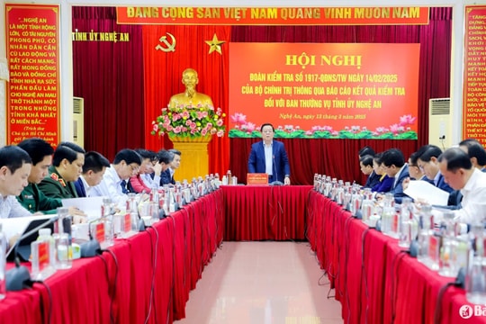 Nghệ An thực hiện nghiêm 100% bí thư hoặc chủ tịch cấp huyện không là người địa phương