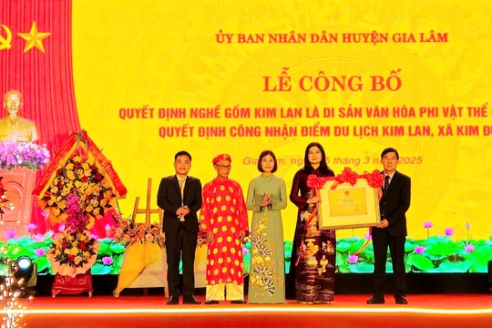 Nghề gốm Kim Lan là di sản văn hóa phi vật thể Quốc gia