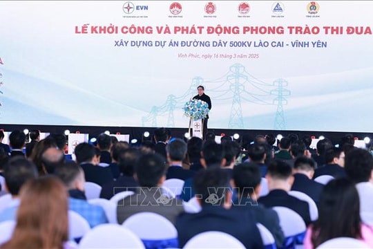 Thủ tướng Phạm Minh Chính: Triển khai dự án đường dây 500 kV Lào Cai - Vĩnh Yên với yêu cầu "6 hơn"