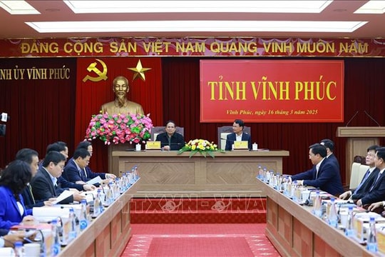 Thủ tướng Phạm Minh Chính: Vĩnh Phúc phải tiên phong hơn nữa, mạnh mẽ hơn nữa, hiệu quả hơn nữa