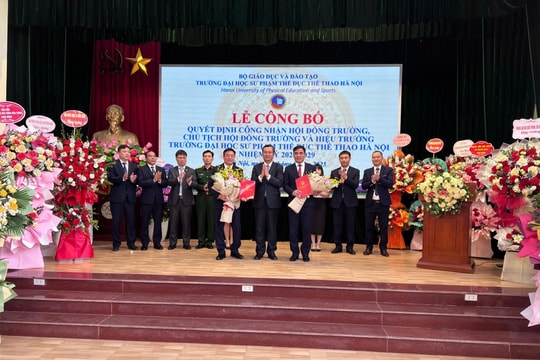 Công bố hội đồng trường Đại học Sư phạm TDTT Hà Nội nhiệm kỳ 2024 - 2029