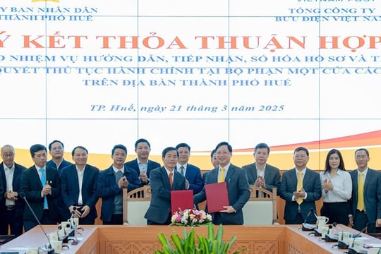 Bưu điện Việt Nam tiếp nhận và trả kết quả thủ tục hành chính tại thành phố Huế