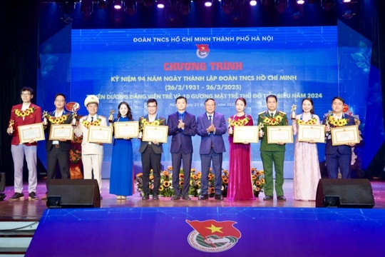 Hà Nội: Tuyên dương 10 Gương mặt trẻ Thủ đô tiêu biểu