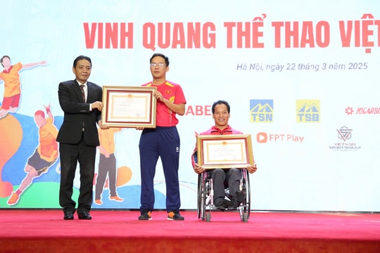 Chương trình “Vinh quang Thể thao Việt Nam” tuyên dương các VĐV, HLV tiêu biểu