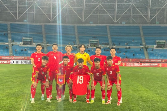 U22 Việt Nam hòa U22 Uzbekistan tại giải CFA Team China 2025