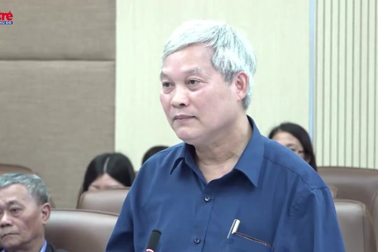 02. Đại tá, nhà báo Đỗ Phú Thọ, Chuyên gia Ban Chỉ đạo 35 Quân ủy Trung ương, Nguyên Bí thư Đảng ủy, Phó Tổng Biên tập Báo Quân đội Nhân dân trình bày tham luận