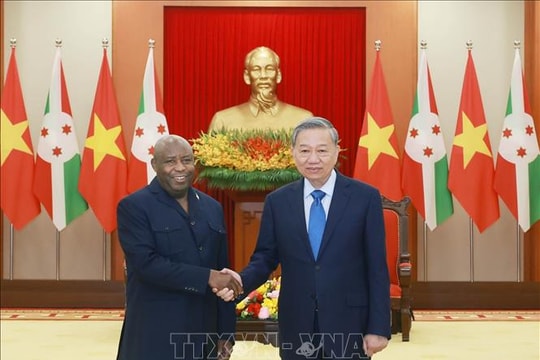 Tổng Bí thư Tô Lâm tiếp Tổng thống Cộng hòa Burundi