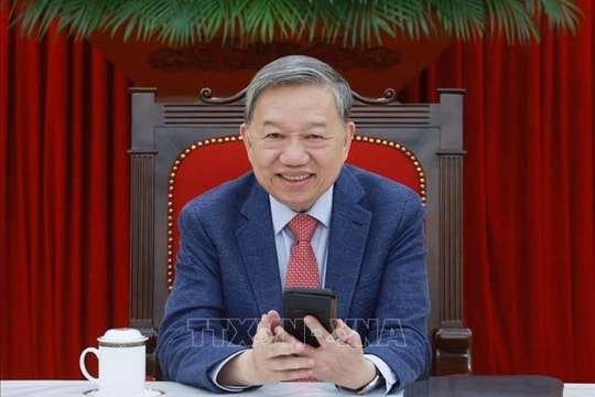 Tổng Bí thư Tô Lâm điện đàm với Tổng thống Hoa Kỳ Donald J.Trump