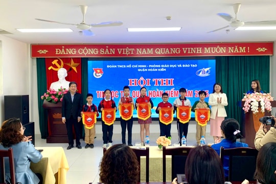 110 thí sinh tranh tài tại Hội thi tin học trẻ quận Hoàn Kiếm